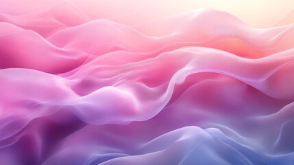 Obraz premium Abstract flowing fabric design in soft pastel colors.