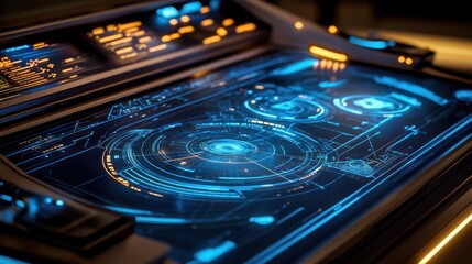 Obraz premium Closeup view deep blue texture