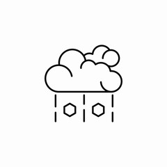 heavy rain icon sign vector