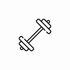 heavy dumbbell icon sign vector