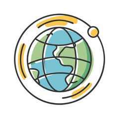 globe icon, globe vector illustration-simple illustration of globe, perfect for globe logos and icons