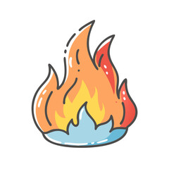 glossy burning fire icon, glossy burning fire vector illustration-simple illustration of glossy burning fire, perfect for glossy burning fire logos and icons