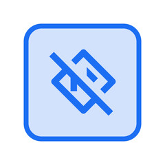 Fototapeta premium Directions Off Outlined Icon