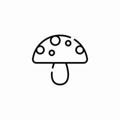 magic mushroom icon sign vector