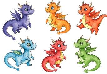 Fototapeta premium Rainbow Dragonlings