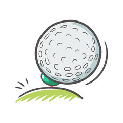 golf ball icon, golf ball vector illustration-simple illustration of golf ball, perfect for golf ball logos and icons