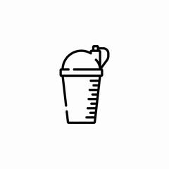 protein shake icon sign vector