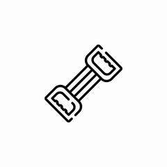 resistance band icon sign vector
