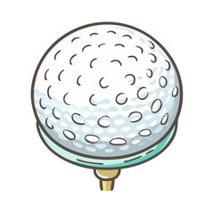 golf ball icon, golf ball vector illustration-simple illustration of golf ball, perfect for golf ball logos and icons