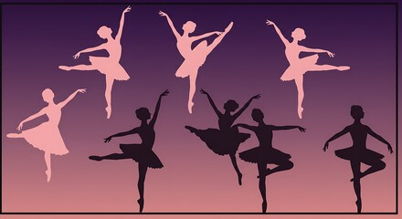 Silhouette Ballet: Dusk's Grace