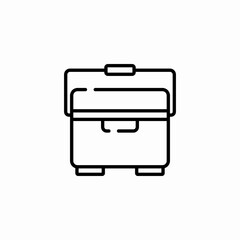 storage box icon sign vector
