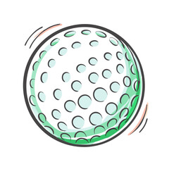 golf ball icon, golf ball vector illustration-simple illustration of golf ball, perfect for golf ball logos and icons