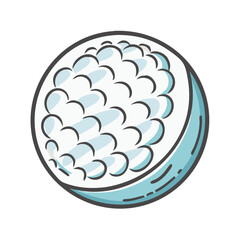 golf ball icon, golf ball vector illustration-simple illustration of golf ball, perfect for golf ball logos and icons