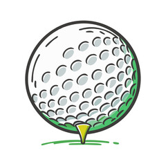 golf ball icon, golf ball vector illustration-simple illustration of golf ball, perfect for golf ball logos and icons