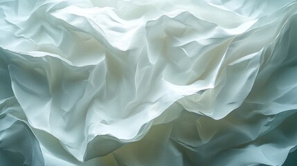 Fototapeta premium Crumpled white paper texture background