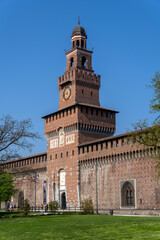 The Filarete Tower of the Castello Sforzesco in Milan