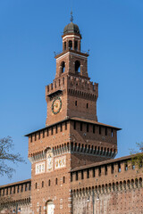 The Filarete Tower of the Castello Sforzesco in Milan
