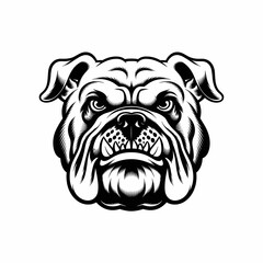 angry dog head vector photo and logo animal wallpaper jpg . black and white dog icon theme.