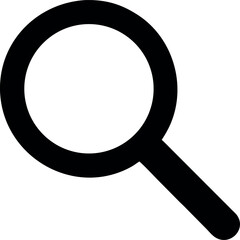 search icon. Magnifying glass icon, loupe icon.