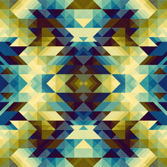 Ethnic geometric pattern, seamless khaki pattern of the Navajo tribe. Native American ethnic. Seamless vector pattern ethnic, seamless Mexican rug