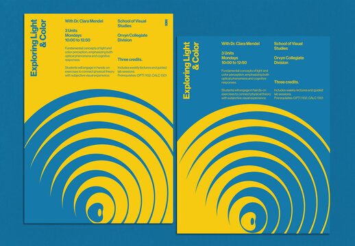 Swiss Optical Poster Layout