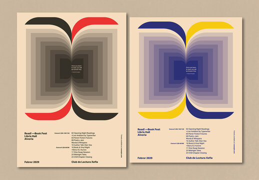 Swiss Modern Festival Poster Layout