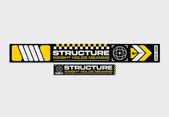 Sci-Fi Navigation Web Banner Layout