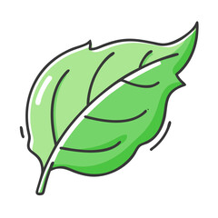 green leaf icon, green leaf vector illustration-simple illustration of green leaf, perfect for green leaf logos and icons