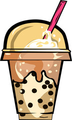  Mrożone latte wektorowa 