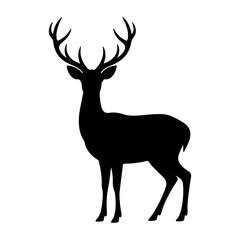 Fototapeta premium Deer silhouette vector