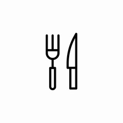 fork knife icon sign vector