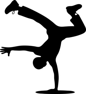 Headspin Silhouette vector