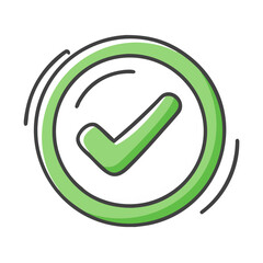 green ticks ign in circle icon, green ticks ign in circle vector illustration-simple illustration of green ticks ign in circle, perfect for green ticks ign in circle logos and icons
