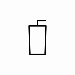 juice box icon sign vector