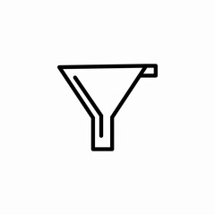 kitchen funnel icon sign vector