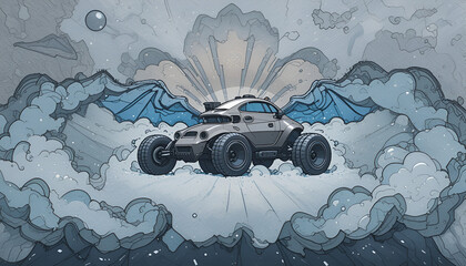 retro car background