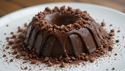 chocolate cake on a plate