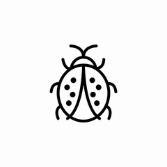 spotted bug icon sign vector