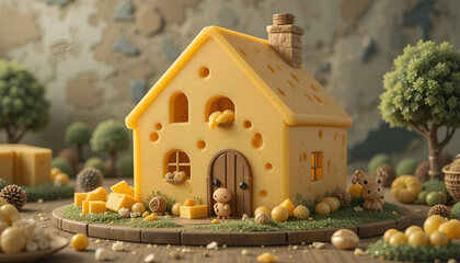 cheese home in village