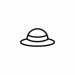 summer hat icon sign vector