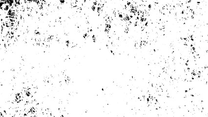 Abstract dust particle and dust grain texture on white background, dirt overlay or screen effect,   black grain texture. Distress overlay vector textures.