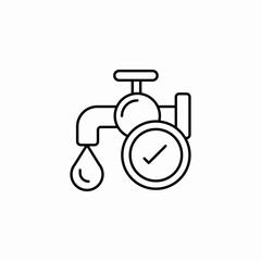 water tap icon sign vector