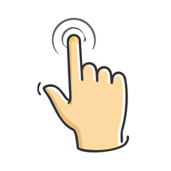 hand cursor icon, hand cursor vector illustration-simple illustration of hand cursor, perfect for hand cursor logos and icons