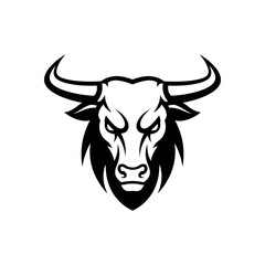 Powerful Bull Head Vector Illustration Strong, Fierce, and Majestic Bull Design for Logos, Branding, and More
