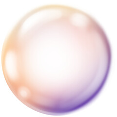 soap bubble. pink crystal ball.