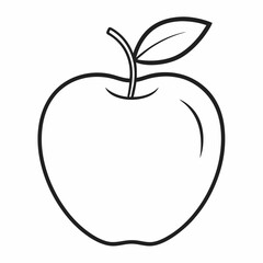 apple vector illustration on white background