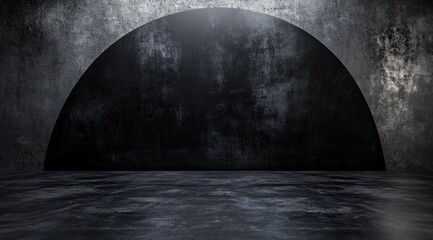 Dark Concrete Archway Background