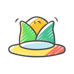 hat icon, hat vector illustration-simple illustration of hat, perfect for hat logos and icons