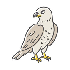 hawk icon, hawk vector illustration-simple illustration of hawk, perfect for hawk logos and icons