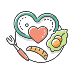 healthy icon, healthy vector illustration-simple illustration of healthy, perfect for healthy logos and icons